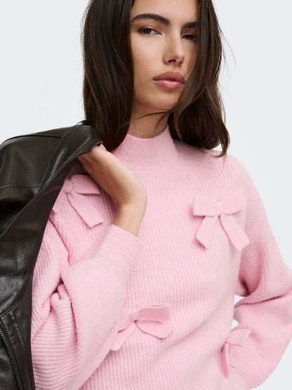 ONLLISA LS BOW PULLOVER KNT