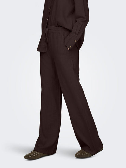 JDYSAY HW LINEN WIDE PANT WVN NOOS