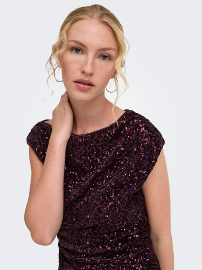 ONLNOXLEY SL SEQUIN TOP