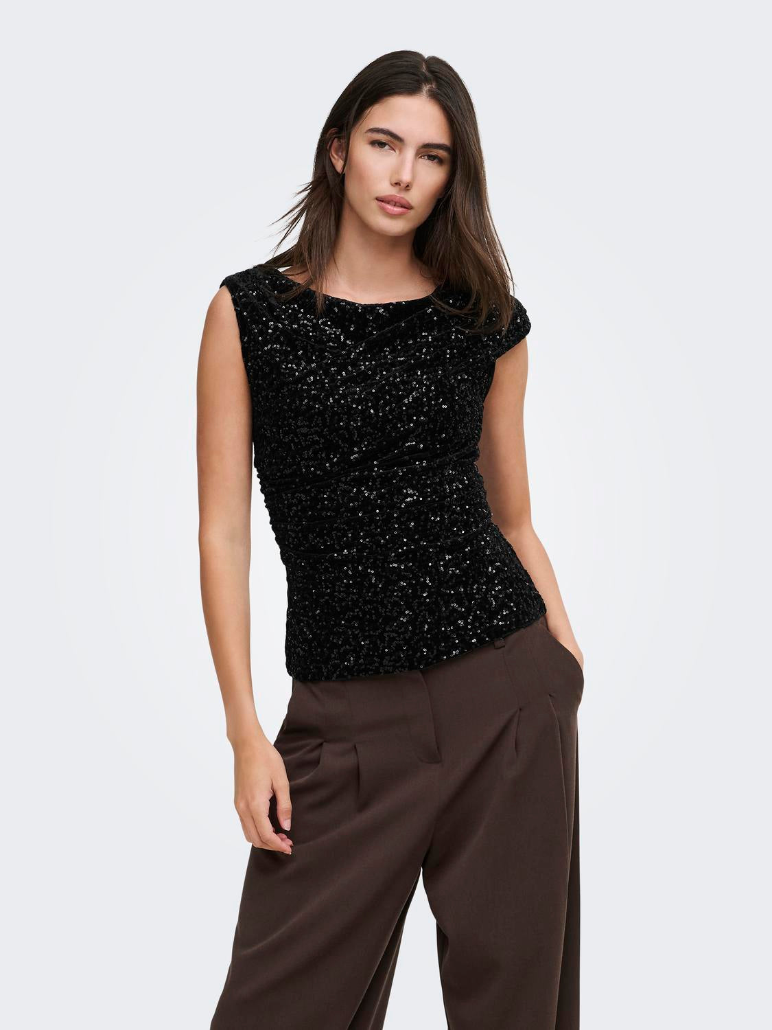 ONLNOXLEY SL SEQUIN TOP