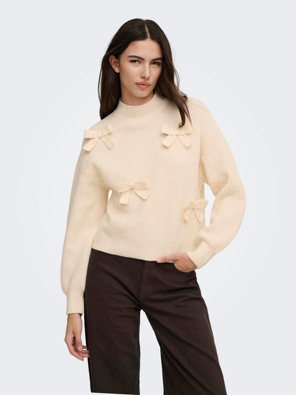 ONLLISA LS BOW PULLOVER KNT