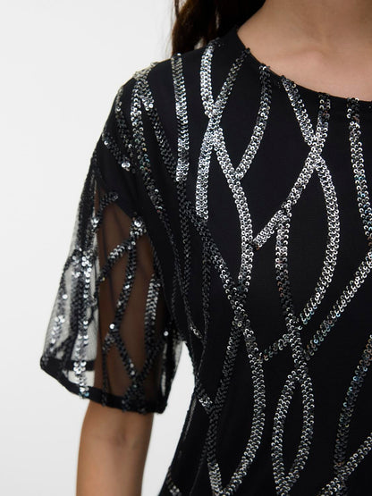VMCHIARA SS O-NECK SQ TOP