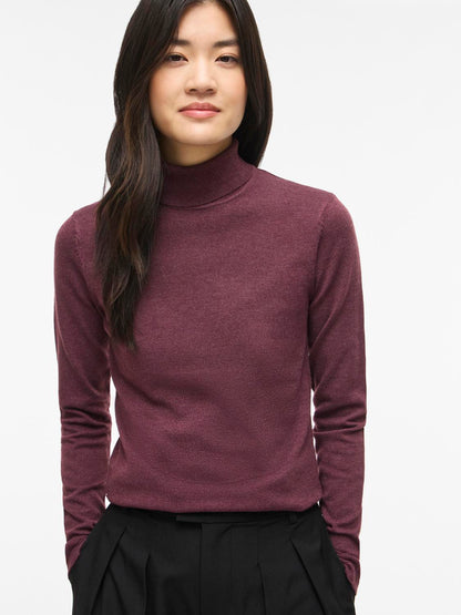VIMALU ROLLNECK L/S KNIT TOP