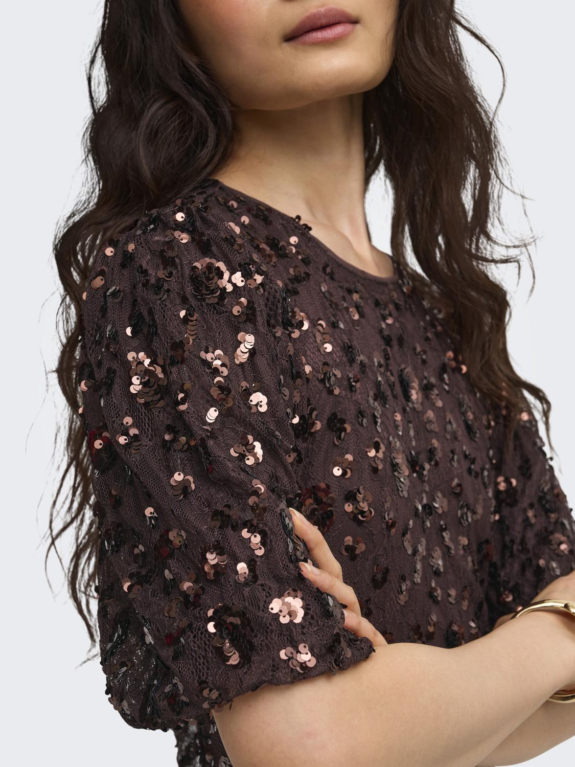 ONLCELY S/S SEQUINS SHORT DRESS