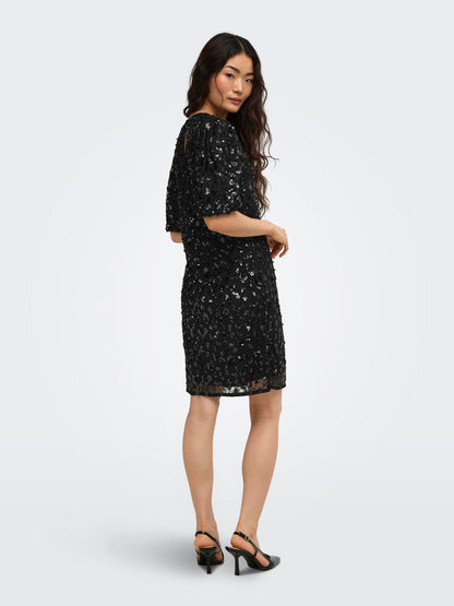 ONLCELY S/S SEQUINS SHORT DRESS