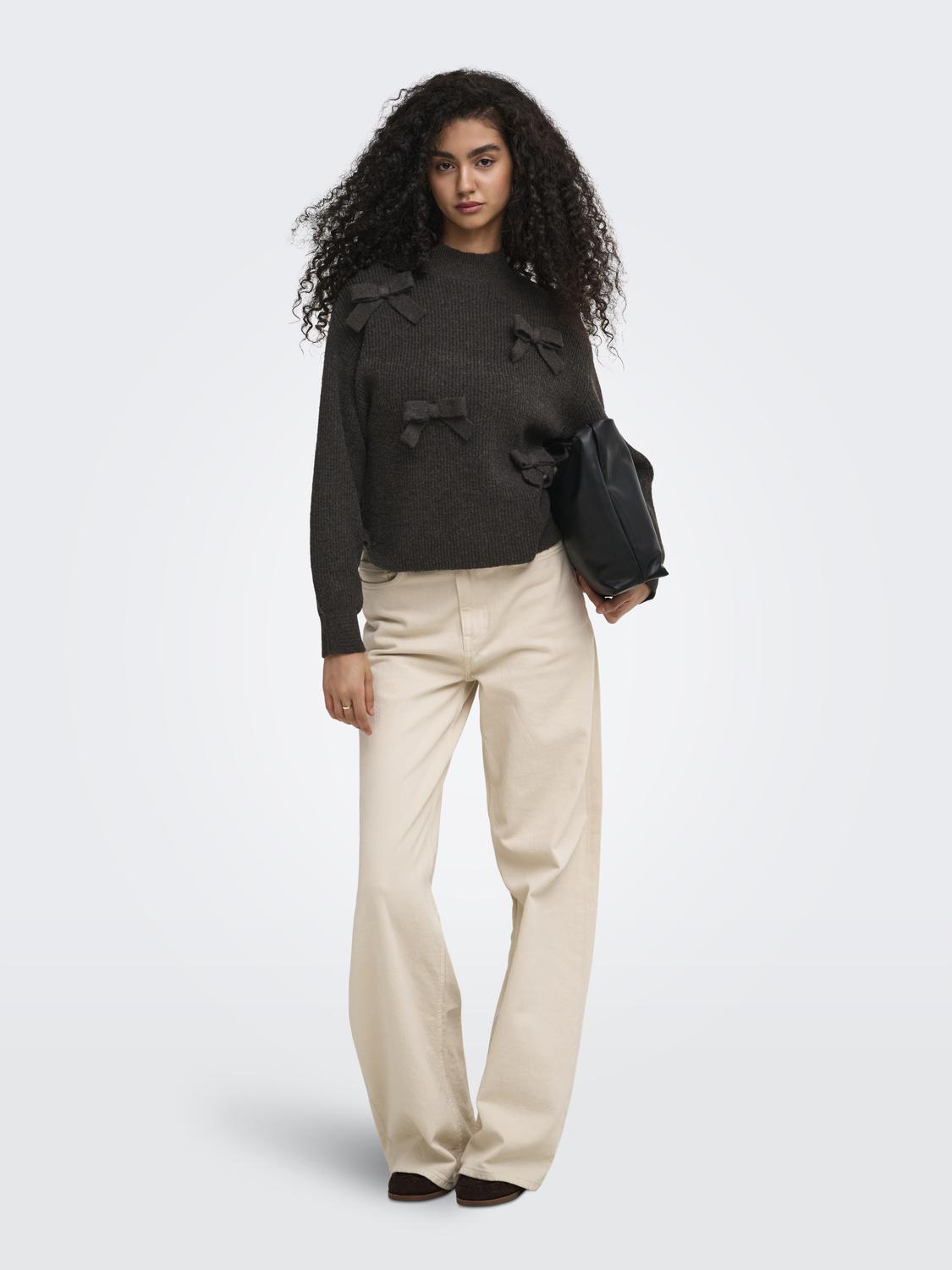 ONLLISA LS BOW PULLOVER KNT