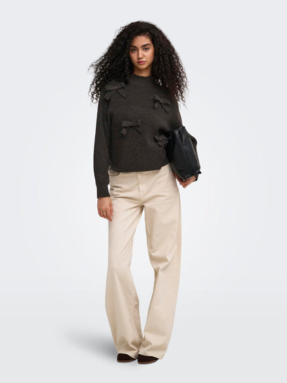 ONLLISA LS BOW PULLOVER KNT